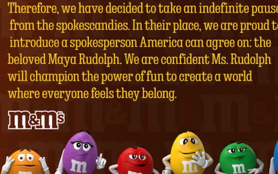 Usa, M&M’s announces withdrawal of the famous colored mascots
