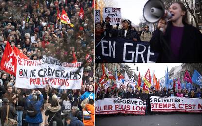 Francia, secondo giorno di sciopero generale contro riforma pensioni