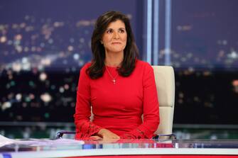 NEW YORK, NEW YORK - JANUARY 20:  Nikki Haley visits "Hannity" at Fox News Channel Studios on January 20, 2023 in New York City. (Photo by Theo Wargo/Getty Images)