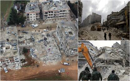 Terremoto Turchia-Siria: la distruzione ad Aleppo. FOTO