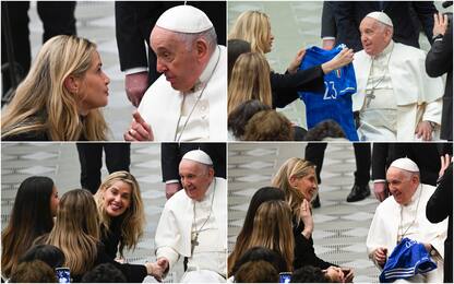 Papa, a udienza generale incontra moglie e figlie di Gianluca Vialli