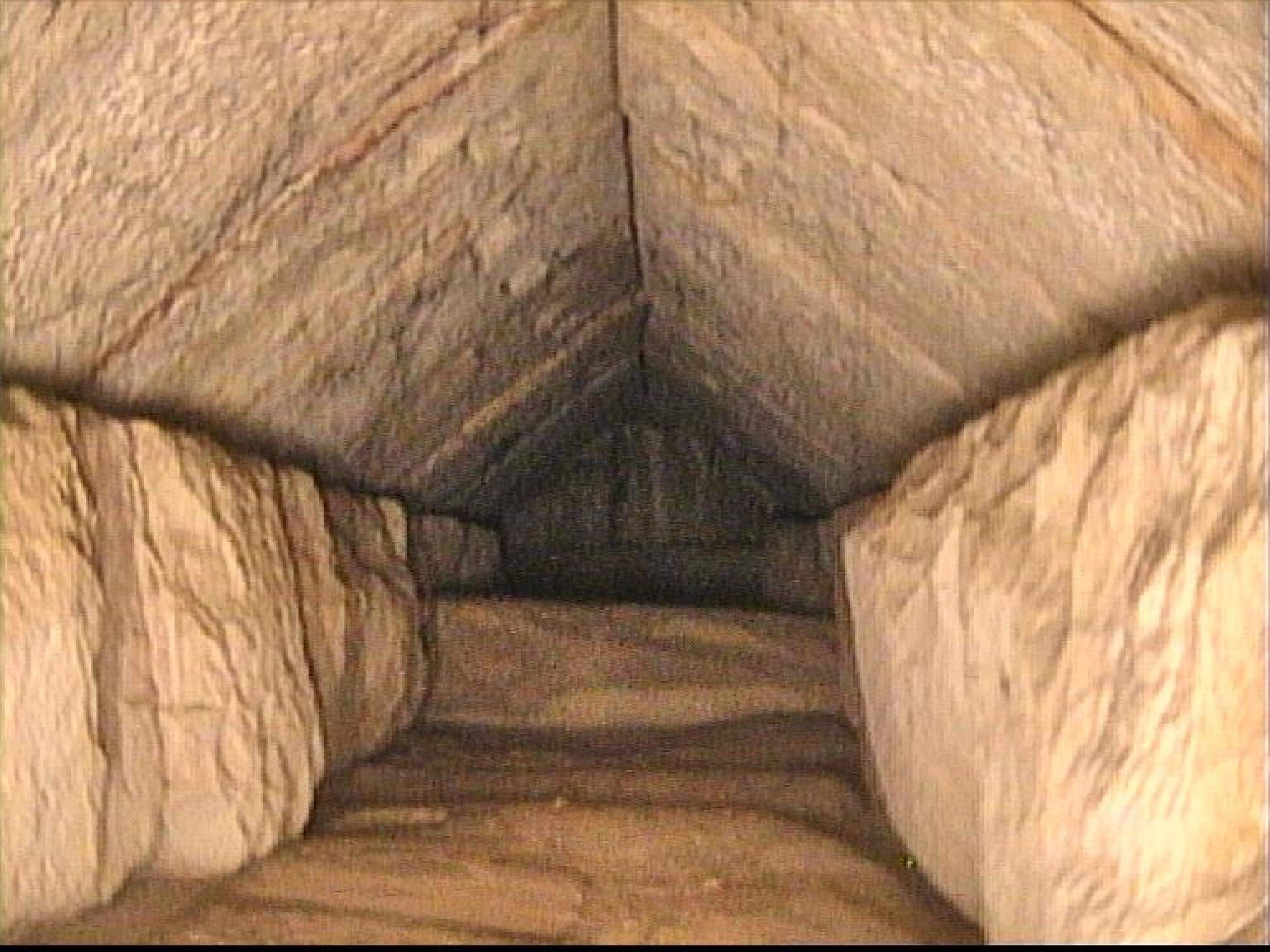 Il nuovo corridoio nella piramide di Cheope