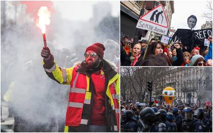 Francia, 300 manifestazioni in tutto il Paese contro riforma pensioni