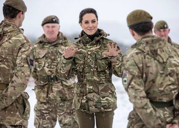 Kate Middleton, la principessa colonnello partecipa all'esercitazione