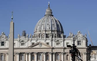 View of St. Peter's Basilica during the meeting on the protection of minors in the Church wanted by Pope Francis with all the presidents of the Bishops' Conferences, Vatican City, 21 February 2019. ANSA/GIUSEPPE LAMI