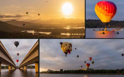 Canberra, mongolfiere in volo per il Balloon Spectacular Festival