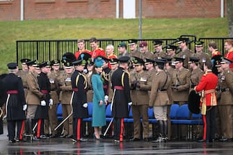 St. Patrick’s Day, Kate Middleton at the parade in the role of Colonel of the Irish Guards