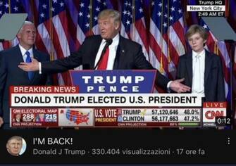 La piattaforma YouTube ha annunciato di aver riammesso l’account di Donald Trump, sospeso due anni fa dopo l’assalto di centinaia di suoi sostenitori ai palazzi del Congresso americano, il 6 gennaio 2021