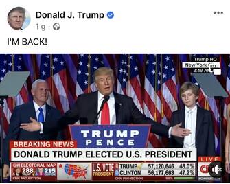 Più di due anni dopo essere stato oscurato, Donald Trump è tornato su Facebook. Lo ha fatto con un post in cui ha scritto “I’m back”, sono tornato