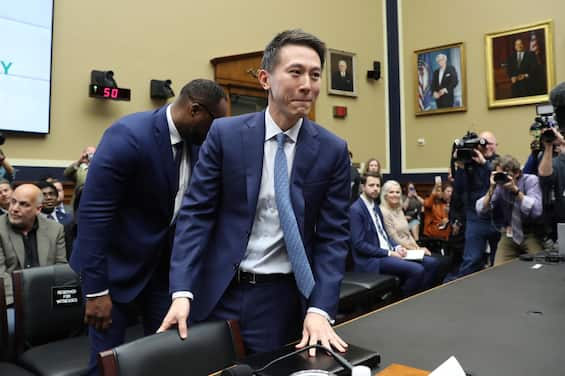 The CEO of TikTok in a hearing in the US Congress to testify on alleged Chinese interference