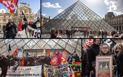 Francia, proteste per la riforma pensioni: chiuso il museo del Louvre