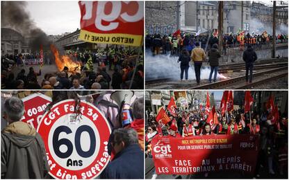 Francia, ancora sciopero e manifestazioni contro riforma pensioni
