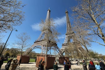 The two Eiffel Towers