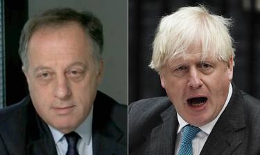 Undated file photos of BBC chairman Richard Sharp (left) and Boris Johnson. Mr Sharp said he was quitting as BBC chairman to "prioritise the interests" of the broadcaster after a report by Adam Heppinstall found he breached the governance code for public appointments. In a statement, he said: "Mr Heppinstall's view is that while I did breach the governance code for public appointments, he states that a breach does not necessarily invalidate an appointment. Issue date: Friday April 28, 2023.