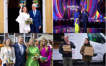 Famiglie reali: dal royal wedding in Francia a Re Carlo all'Eurovision