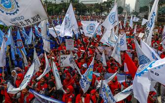 May Day demonstration in Jakarta, Indonesia