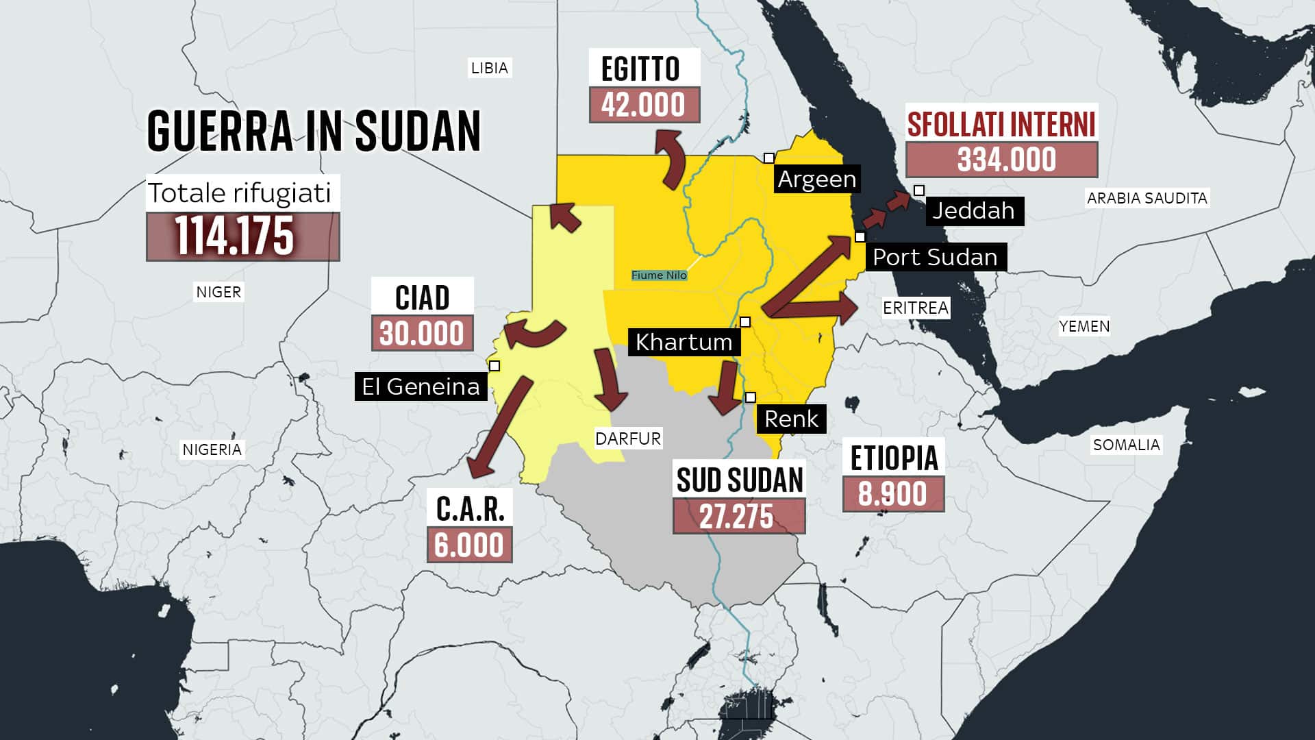 Da Zone Guerra in Sudan, la tragedia di rifugiati e sfollati interni da ...