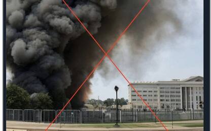 Usa, foto di un falso attacco al Pentagono generata con l'IA