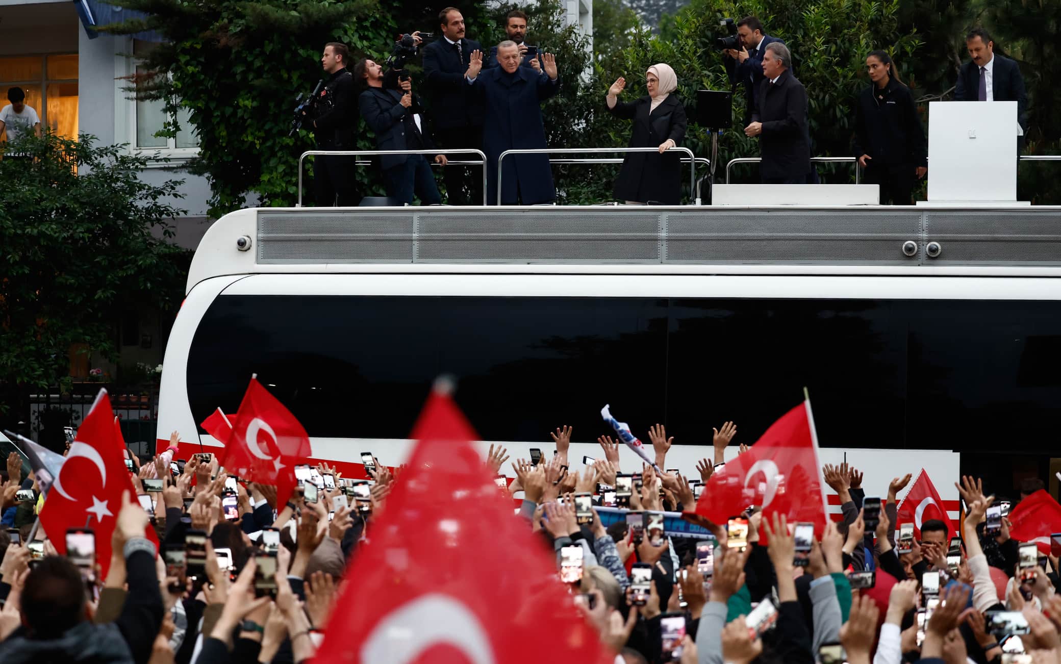 Erdogan dopo la vittoria