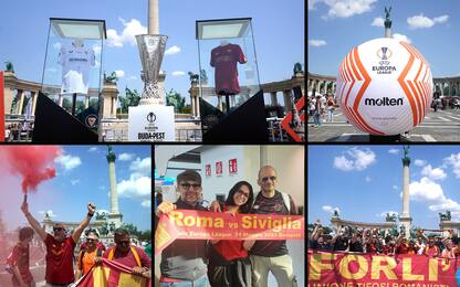 Siviglia-Roma, tifosi romanisti a Budapest per finale di Europa League