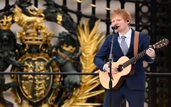 Ed Sheeran performs during the Platinum Jubilee Pageant in front of Buckingham Palace, London, on day four of the Platinum Jubilee celebrations. Picture date: Sunday June 5, 2022.