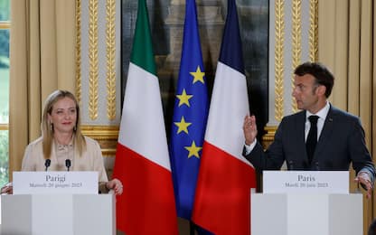 Incontro Meloni-Macron: "Convergenze su temi Mediterraneo e Ucraina"