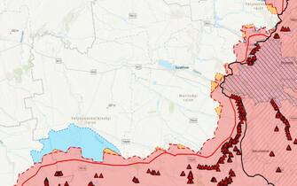 mappa Isw del fronte Russia-Ucraina