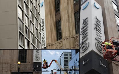 Twitter, nuovo logo: rimossa l'insegna della sede centrale. FOTO