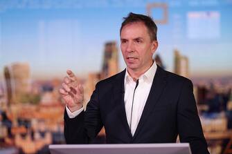 Jozsef Varadi, chief executive officer of Wizz Air Holdings Plc, during a Bloomberg Television interview in London, UK, on ​​Thursday, June 8, 2023. Wizz said it will return to profit this year as the peak summer travel season gets underway.  Photographer: Hollie Adams/Bloomberg via Getty Images