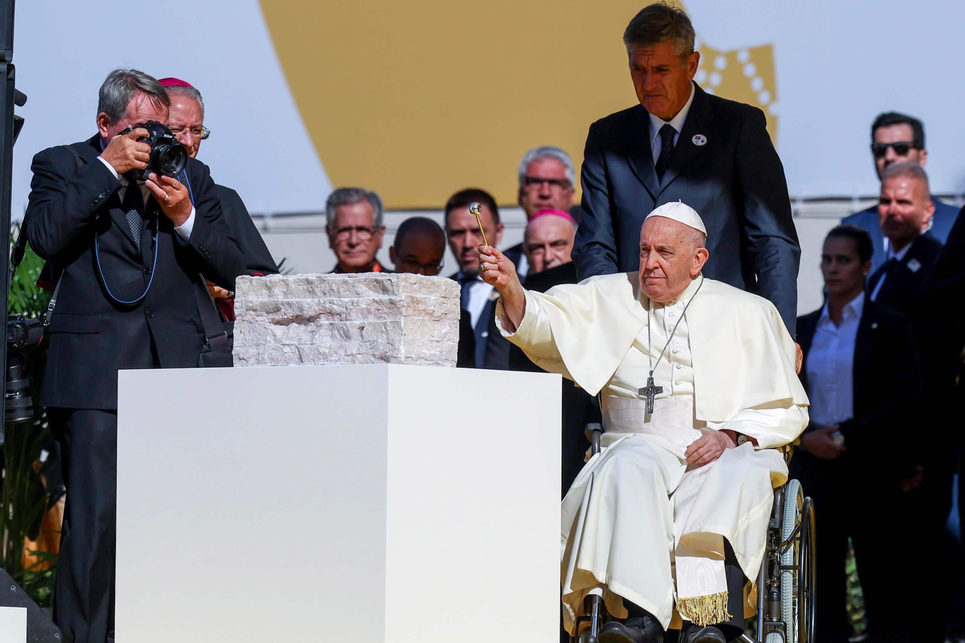 Papa a Lisbona durante la Gmg 2023