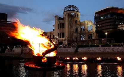 Hiroshima, cerimonia per l'anniversario della bomba atomica. Foto