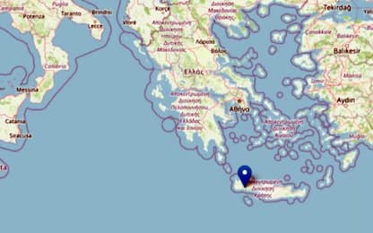 Creta, avvertita scossa di terremoto di magnitudo 5.1