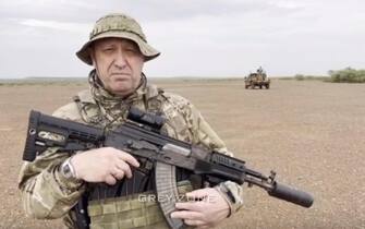 Prigozhin (FRAME DA VIDEO) Yevgeny Prigozhin è apparso in un video sui canali Telegram collegati al Gruppo Wagner, tra i quali Grey Zone, che lo mostrerebbe in Africa, 21 agosto 2023.
TELEGRAM GREY ZONE
+++ATTENZIONE LA FOTO NON PUO' ESSERE PUBBLICATA O RIPRODOTTA SENZA L'AUTORIZZAZIONE DELLA FONTE DI ORIGINE CUI SI RINVIA+++ NPK +++