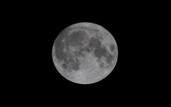 The 'super blue moon' lights up the skies at Iklin, Malta on 31 August, 2023 A super moon is called so because the moon appears significantly large in the sky since it is the closest to Earth at a time when it is full.  Today, the moon will be 357.244km from the Earth.  It is also to be noted that this particular full moon will be the second to occur in the month of August, after the first one on August 1. As a result, it is called a blue moon.  (Photo by Domenic Aquilina/NurPhoto via Getty Images)