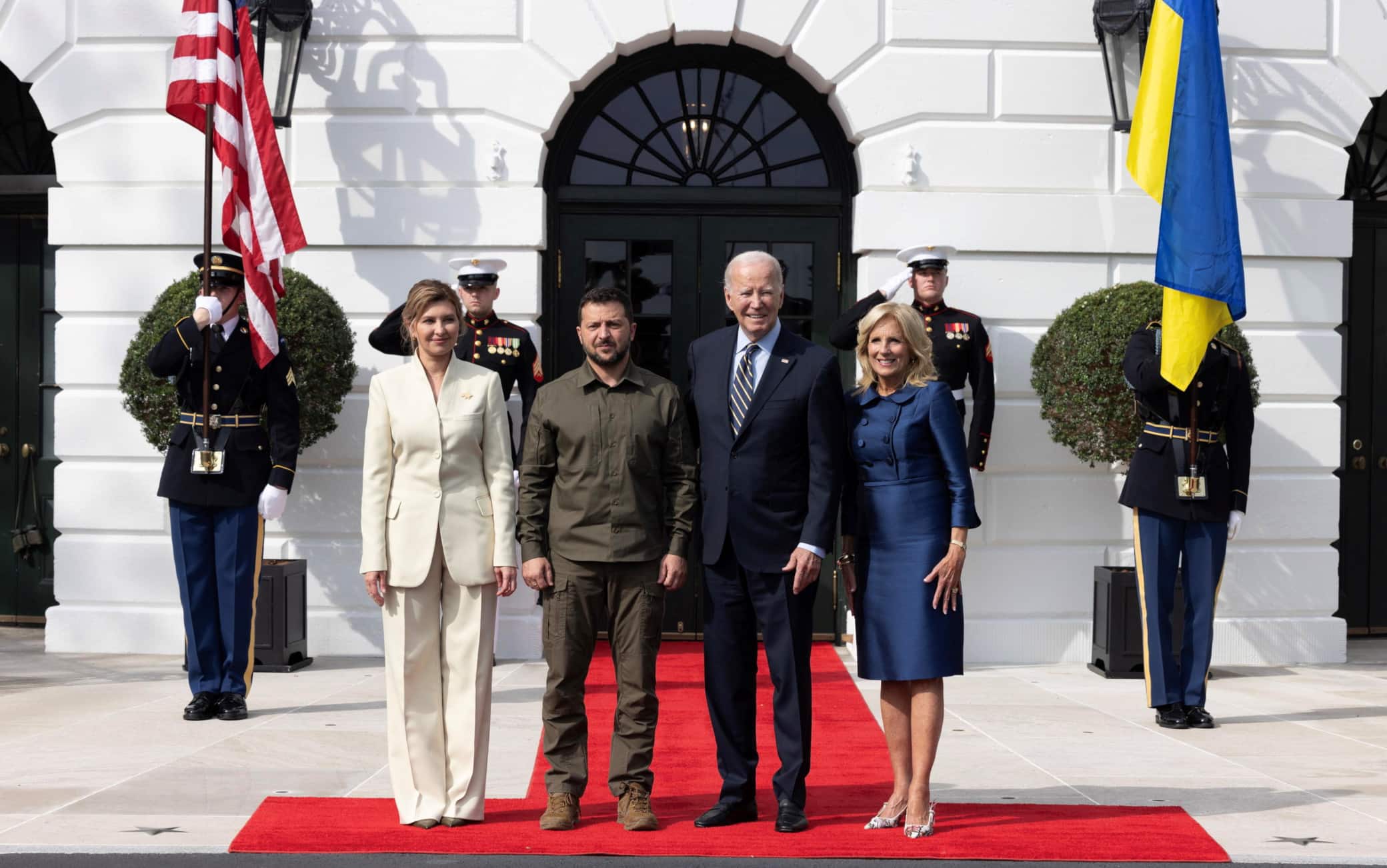 Zelensky, Biden e le mogli alla Casa Bianca
