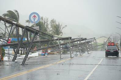 Taiwan, un morto, numerosi feriti e molti danni per tifone Koinu