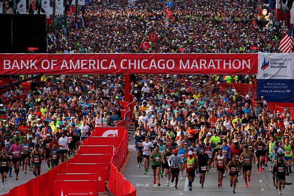 Maratona Di Chicago 2023, 45mila Partecipanti Al Via. Foto | Sky TG24