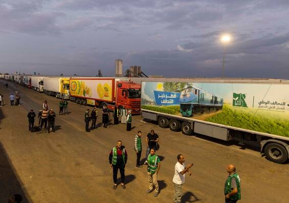 Guerra In Israele, A Rafah Sono Arrivati I Camion Con Gli Aiuti ...