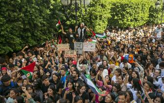 protests in tunis
