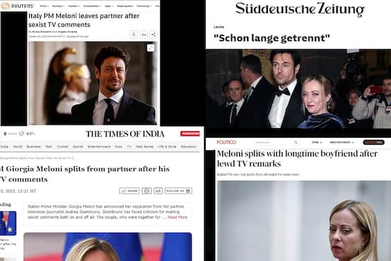 Giorgia Meloni leaves Andrea Giambruno, the comments of foreign newspapers on the separation