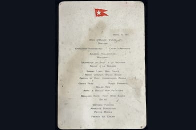 Titanic, all'asta il menu: ecco cosa mangiavano in prima classe