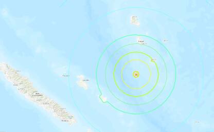 Usgs: terremoto di magnitudo 7.1 tra Vanuatu e Nuova Caledonia