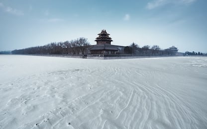 Cina, allerta freddo e neve a Pechino e diverse zone del Paese