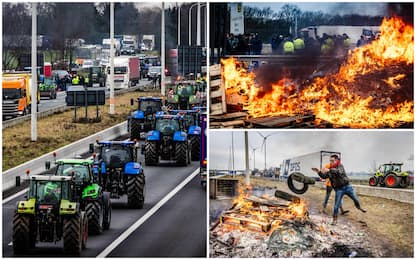 Trattori, bloccato confine Belgio-Olanda. Calvani: protesteremo a Roma