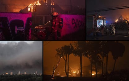 Incendio in Cile, decretato lo stato di emergenza: fino a 16 morti