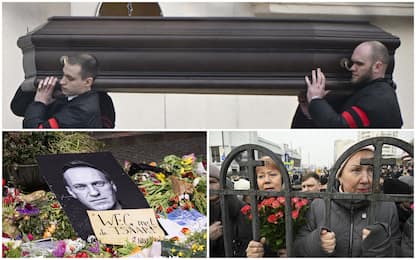 Navalny, funerali a Mosca: arriva il feretro, applausi della folla