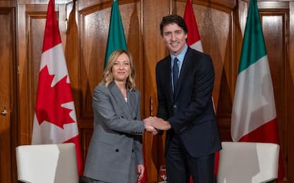 Canada, Meloni incontra Trudeau: "Evitare escalation conflitto Gaza"