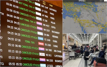 Medio Oriente, riaperti spazi aerei ma molti voli cancellati
