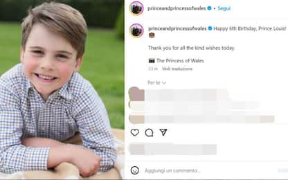 Il principe Louis compie 6 anni, la nuova foto di mamma Kate Middleton