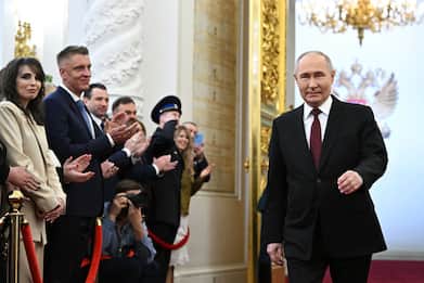 Putin al Cremlino per la cerimonia di insediamento. LIVE